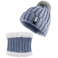 WINTER BEANIE HAT SCARF SET WOMEN WARM KNITTING SKULL CAP NECK WARMER FOR WALKING RUNNING HIKING CAMPING OUTDOORS GIFT