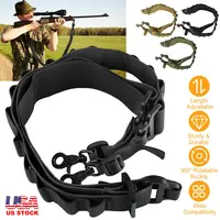TACTICAL SHOTGUN SLING 2 POINT GUN SLING ADJUSTABLE SHOULDER STRAP RIFLE SHOTGUN BELTS W/ 15-SHELL HOLDERS