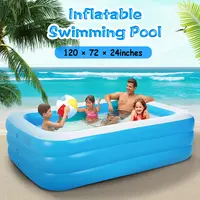 INFLATABLE SWIMMING POOLS FAMILY SWIM PLAY CENTER POOL BLOW UP KIDDIE POOL FOR FAMILY INFLATABLE LOUNGE POOL FOR KIDS BABY ADULT INFLATABLE WATER BALL