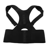 UNISEX POSTURE CORRECTOR SUPPORT MAGNETIC LUMBAR BACK POSTURE SUPPORT BELT ADJUSTABLE UPPER BACK BRACES CLAVICLE SHOULDER BRACE BELT PAIN RELIEF THERA