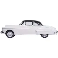 1950 OLDSMOBILE ROCKET 88 COUPE MAROL GRAY WITH BLACK TOP 1/87 (HO) SCALE DIECAST MODEL CAR BY OXFORD DIECAST