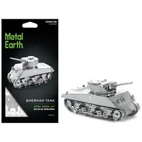 MODEL KIT AMERICAN SHERMAN TANK (MODERATE DIFFICULTY) STEEL MODEL BY METAL EARTH