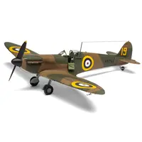 LEVEL 2 MODEL KIT SUPERMARINE SPITFIRE MK.I FIGHTER AIRCRAFT WITH 3 SCHEME OPTIONS 1/48 PLASTIC MODEL KIT BY AIRFIX