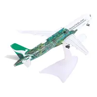AIRBUS A220-300 COMMERCIAL AIRCRAFT "QANTASLINK FLYING ART SERIES - MINYMA KUTJARA TJUKURPA" (VH-X4A) WHITE WITH GREEN GRAPHICS 1/200 DIECAST MODEL BY HERPA