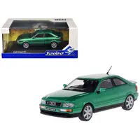 1994 AUDI COUPE S2 CRICKET GREEN METALLIC 1/43 DIECAST MODEL CAR BY SOLIDO