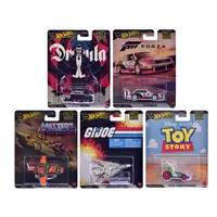 "POP CULTURE 2026" 5 PIECE SET R "PREMIUM SERIES" DIECAST MODEL CARS BY HOT WHEELS