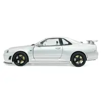 1999 NISSAN SKYLINE GT-R (R34) Z-TUNE RHD (RIGHT HAND DRIVE) SILVER METALLIC 1/18 DIECAST MODEL CAR BY SOLIDO