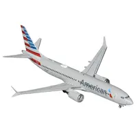BOEING 737 MAX 8 COMMERCIAL AIRCRAFT "AMERICAN AIRLINES" (N326RP) GRAY WITH STRIPED TAIL "GEMINI 200" SERIES 1/200 DIECAST MODEL BY GEMINIJETS