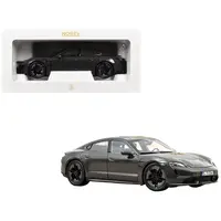 2024 PORSCHE TAYCAN TURBO S SLATE GRAY NEO 1/18 DIECAST MODEL CAR BY NOREV