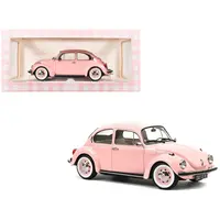 1973 VOLKSWAGEN 1303 BEETLE PASTEL PINK "NEW BABY GIFT" 1/18 DIECAST MODEL CAR BY NOREV