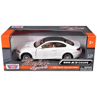 BMW M3 E92 COUPE WHITE 1/24 DIECAST MODEL CAR BY MOTORMAX