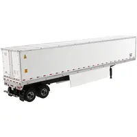 53' DRY CARGO VAN TRAILER WHITE "TRANSPORT SERIES" 1/50 DIECAST MODEL BY DIECAST MASTERS
