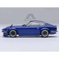 NISSAN FAIRLADY Z RHD (RIGHT HAND DRIVE) "AKUMA NO Z" BLUE METALLIC "WANGAN MIDNIGHT - COMIC #1 VERSION" MANGA 1/64 MODEL CAR BY AUTOART