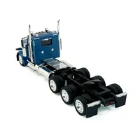 PETERBILT 589 3-AXEL DAY CAB BLUE METALLIC 1/87 (HO) PLASTIC MODEL CAR BY HO LOGISTICS