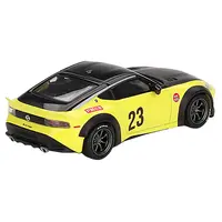 NISSAN Z "LB-NATION WORKS" #23 IKAZUCHI YELLOW WITH BLACK HOOD AND TOP LIMITED EDITION 1/64 DIECAST MODEL CAR BY MINI GT