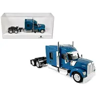 KENWORTH W990 WITH STAND UP SLEEPER CAB BLUE METALLIC 1/87 (HO) PLASTIC MODEL CAR BY HO LOGISTICS