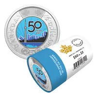 2026 $2 50TH ANNIVERSARY OF THE CN TOWER COLOURIZED SPECIAL WRAP ROLL