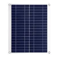 OUTDOOR SOLAR PANEL 12V 25W CAR BATTERY CHARGER IP68 WATERPROOF W/ 3.0A DUAL USB CHARGING CLIP LINE FOR RV CAR BOAT