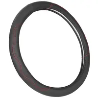 STEERING WHEEL COVER 14.5IN-15IN DIAMETER UNIVERSAL FIBER LEATHER CAR STEERING WHEEL PROTECTOR BREATHABLE ANTI-SLIP ODOR FREE