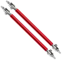 2PCS SPLITTER ROD FRONT BUMPER LIP ROD STRUT ADJUSTABLE LIP SPOILER TIE SUPPORT RODS 150MM-200MM