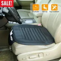 UNIVERSAL CAR SEAT CUSHION COVER BREATHABLE CAR FRONT SEAT COVER PAD MAT FILLING BAMBOO CHARCOAL W/ NON-SLIP BOTTOM AND STORAGE POCKETS
