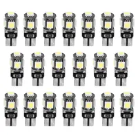 20PCS T10 SMD5050 LED LIGHT BULBS 6000K WEDGE LIGHT LAMPS DOME MAP LICENSE PLATE CAR INTERIOR FESTOON LIGHTS KITS