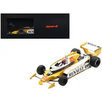 RENAULT RS11 #15 JEAN-PIERRE JABOUILLE "EQUIPE RENAULT ELF" WINNER FORMULA ONE F1 "FRENCH GP" (1979) WITH ACRYLIC DISPLAY CASE 1/18 MODEL CAR BY SPARK