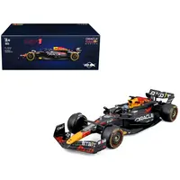 RED BULL RACING RB20 #1 MAX VERSTAPPEN "ORACLE" WINNER FORMULA ONE F1 CHAMPIONSHIP "DRIVERS' CHAMPION" (2024) WITH DISPLAY CASE 1/24 DIECAST MODEL CAR BY BBURAGO