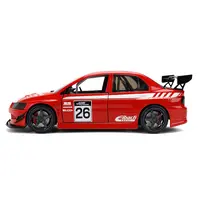 2006 MITSUBISHI LANCER EVOLUTION IX RHD (RIGHT HAND DRIVE) #26 RED WITH WHITE GRAPHICS "JDM TUNERS" SERIES 1/24 DIECAST MODEL CAR BY JADA