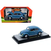 1952 VOLKSWAGEN BEETLE DELUXE MODEL MATT BLUE LIMITED EDITION TO 4850 PIECES WORLDWIDE 1/24 DIECAST MODEL CAR BY M2 MACHINES