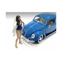 BEACH GIRL KATY FIGURINE FOR 1/24 SCALE MODELS BY AMERICAN DIORAMA