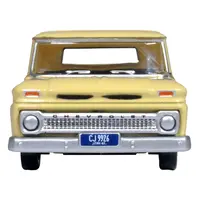 1965 CHEVROLET C10 STEPSIDE PICKUP TRUCK YELLOW 1/87 (HO) SCALE DIECAST MODEL CAR BY OXFORD DIECAST