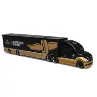 INDIANAPOLIS MOTOR SPEEDWAY HAULER BLACK AND GOLD 1/64 DIECAST MODEL CAR BY IXO MODELS