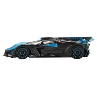 BUGATTI BOLIDE PRESENTATION BLUE AND CARBON FIBER LIMITED EDITION 1/64 DIECAST MODEL CAR BY MINI GT