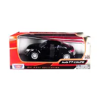 AUDI TT COUPE BLACK 1/24 DIECAST MODEL CAR BY MOTORMAX