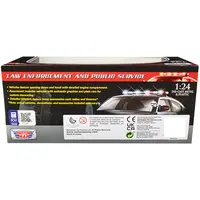 2010 FORD CROWN VICTORIA POLICE INTERCEPTOR UNMARKED WHITE "CUSTOM BUILDER'S KIT" SERIES 1/24 DIECAST MODEL CAR BY MOTORMAX