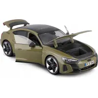 2022 AUDI RS E-TRON GT DARK GREEN WITH SUNROOF 1/18 DIECAST MODEL CAR BY BBURAGO