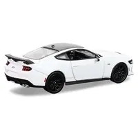 2024 FORD MUSTANG OXFORD WHITE WITH BLACK TOP "GREENLIGHT MUSCLE" SERIES 30 1/64 DIECAST MODEL CAR BY GREENLIGHT