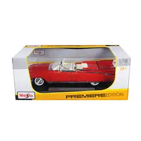 1959 CADILLAC ELDORADO BIARRITZ RED 1/18 DIECAST MODEL CAR BY MAISTO