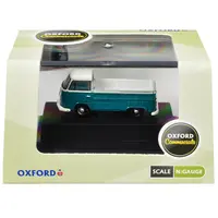 VOLKSWAGEN T2 PICKUP TRUCK EMERALD GREEN AND ARKONA WHITE 1/148 (N) SCALE DIECAST MODEL CAR BY OXFORD DIECAST