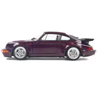 1990 PORSCHE 911 (964) TURBO VIOLET BLUE METALLIC 1/18 DIECAST MODEL CAR BY SOLIDO