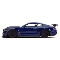 2016 FORD MUSTANG GT DARK BLUE METALLIC WITH WHITE STRIPE "F9" (2021) MOVIE "FAST & FURIOUS" SERIES 1/32 DIECAST MODEL CAR BY JADA
