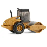 CAT CATERPILLAR CS56 ROLLER WITH INTERCHANGEABLE FRONT ATTACHMENT YELLOW 1/87 (HO) DIECAST MODEL BY DIECAST MASTERS