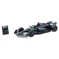 MERCEDES-AMG F1 W14 E PERFORMANCE #47 MICK SCHUMACHER FORMULA ONE F1 "SPANISH GP TYRE TESTING" (2023) WITH PIT BOARD "GLOBAL64" SERIES 1/64 DIECAST MODEL BY TARMAC WORKS