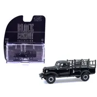 1946 DODGE POWER WAGON FIRE TRUCK BLACK "BLACK BANDIT" SERIES 30 1/64 DIECAST MODEL CAR BY GREENLIGHT