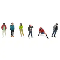 "HANGING OUT #3" 6 PIECE DIECAST FIGURE SET (6 FIGURES) LIMITED EDITION FOR 1/64 SCALE MODELS BY AMERICAN DIORAMA