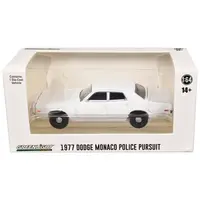 1977-78 DODGE MONACO POLICE PURSUIT WHITE "HOT PURSUIT - HOBBY EXCLUSIVE" SERIES 1/64 DIECAST MODEL CAR BY GREENLIGHT