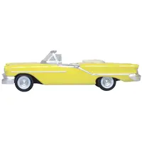 1957 OLDSMOBILE 88 CONVERTIBLE CORONADO YELLOW 1/87 (HO) SCALE DIECAST MODEL CAR BY OXFORD DIECAST