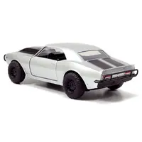 ROMAN'S CHEVROLET CAMARO Z/28 SILVER WITH BLACK STRIPES "FAST & FURIOUS 7" (2015) MOVIE 1/32 DIECAST MODEL CAR BY JADA