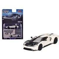 FORD GT "1964 PROTOTYPE HERITAGE EDITION" WIMBLEDON WHITE WITH BLACK HOOD AND STRIPE LIMITED EDITION TO 2400 PIECES WORLDWIDE 1/64 DIECAST MODEL CAR BY MINI GT